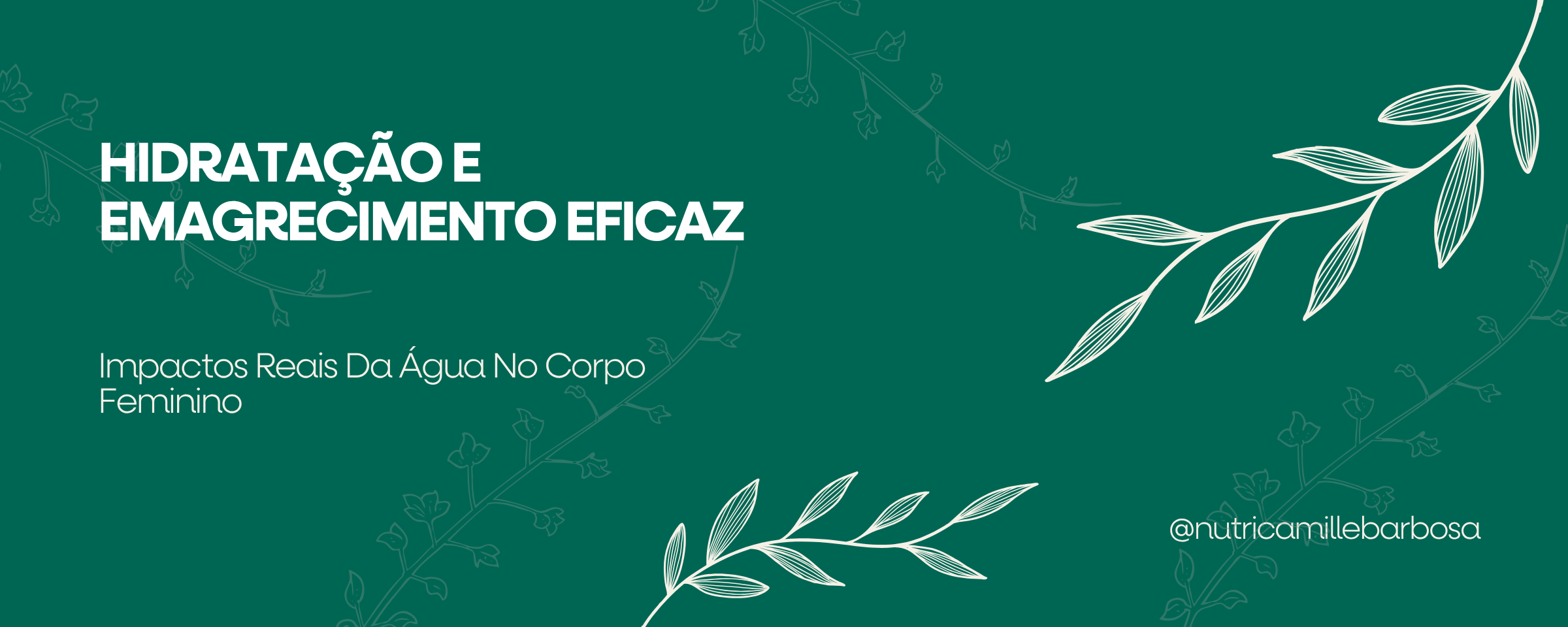 Capa do artigo: Como a Hidratação Influencia o Emagrecimento Capa do artigo: Como a Hidratação Influencia o Emagrecimento