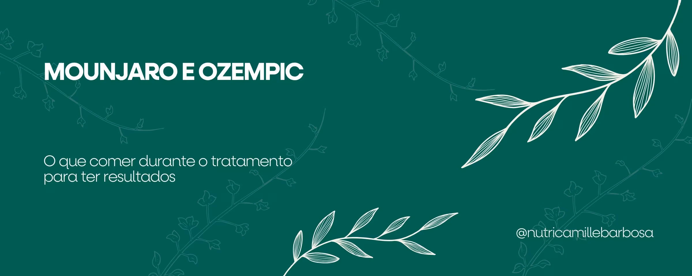 Capa do artigo: Mounjaro e Ozempic: O que Comer durante o Tratamento (Guia Completo da Nutricionista) Capa do artigo: Mounjaro e Ozempic: O que Comer durante o Tratamento (Guia Completo da Nutricionista)