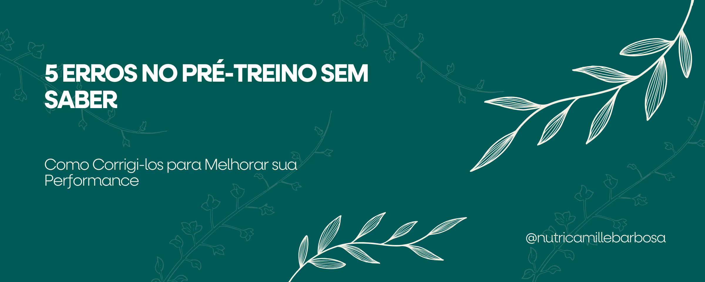 Capa do artigo: 5 Erros que Você Comete na Alimentação Pré-Treino sem Saber Capa do artigo: 5 Erros que Você Comete na Alimentação Pré-Treino sem Saber