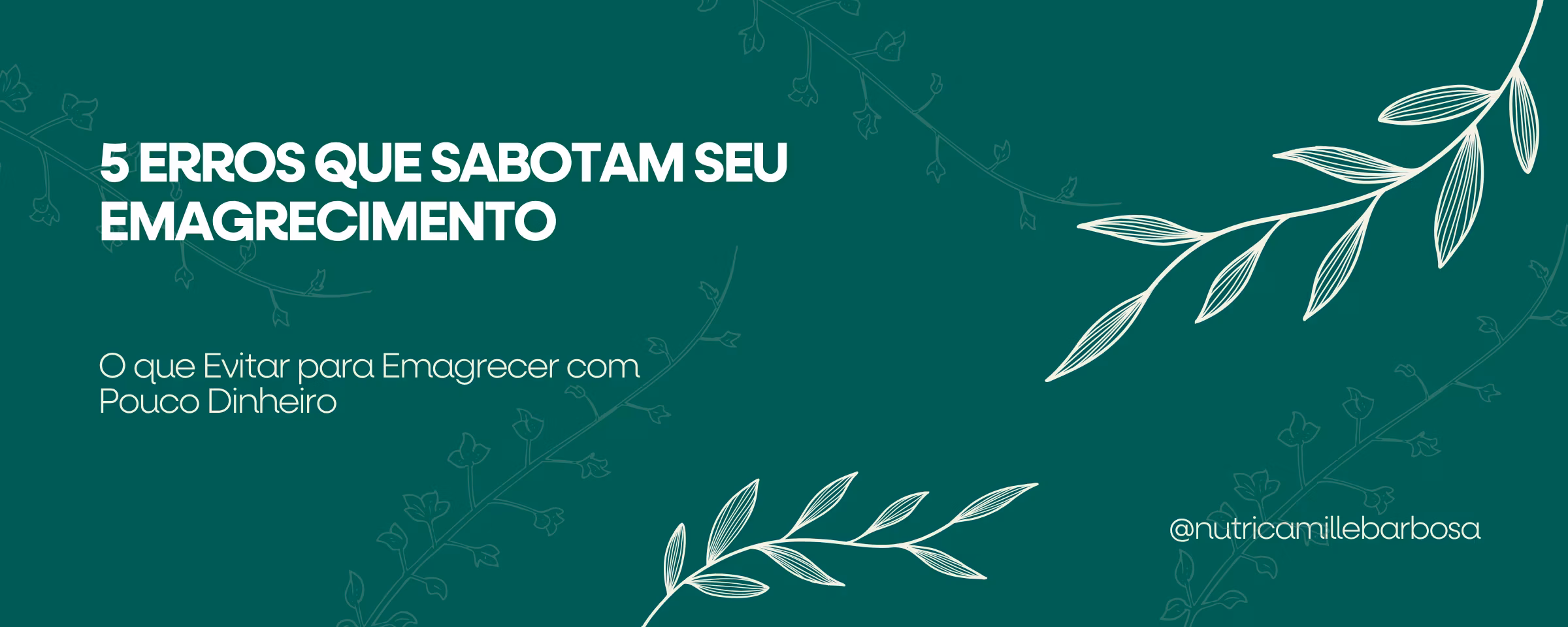 Capa do artigo: 5 Erros que Sabotam Quem Tenta Emagrecer com Pouco Dinheiro Capa do artigo: 5 Erros que Sabotam Quem Tenta Emagrecer com Pouco Dinheiro